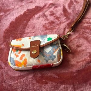 Dooney & Bourke canvas wristlet